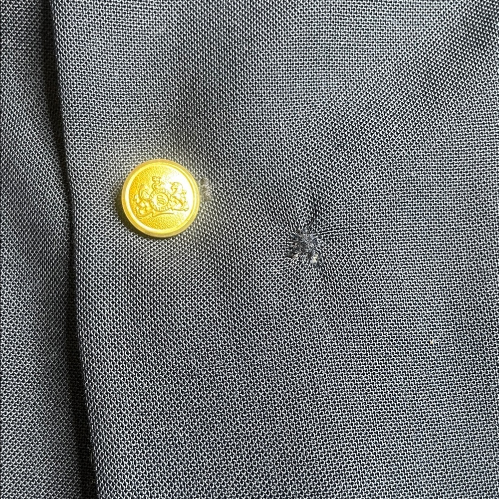 Stafford Dark Blue Blazer with Gold Accents - Picture 4 of 10